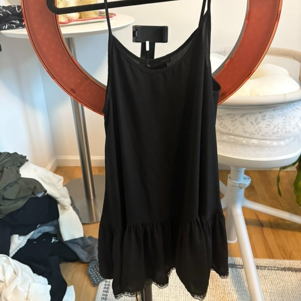 Aqua Black Mini Dress Size Small